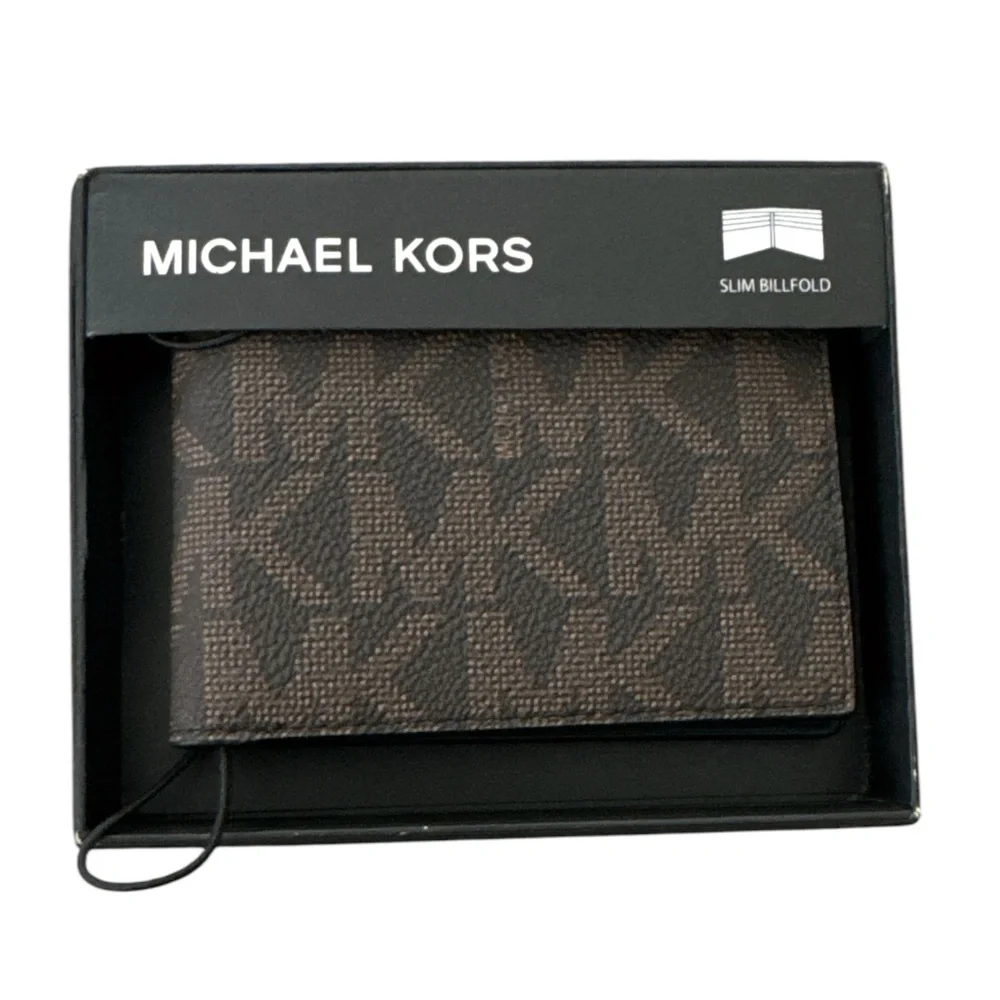 Michael Kors Jet Set Leather Bifold Wallet Brown